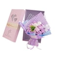 thumbnail image 3 of Ramo de flores, rosas de jabón, accesorio floral, regalo romántico creativo, adorno de mesa Púrpura, 3 of 9