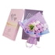 thumbnail image 4 of Ramo de flores, rosas de jabón, accesorio Floral, regalo realista de San Valentín, flores falsas, adorno de mesa para celebración y Festival Púrpura, 4 of 8