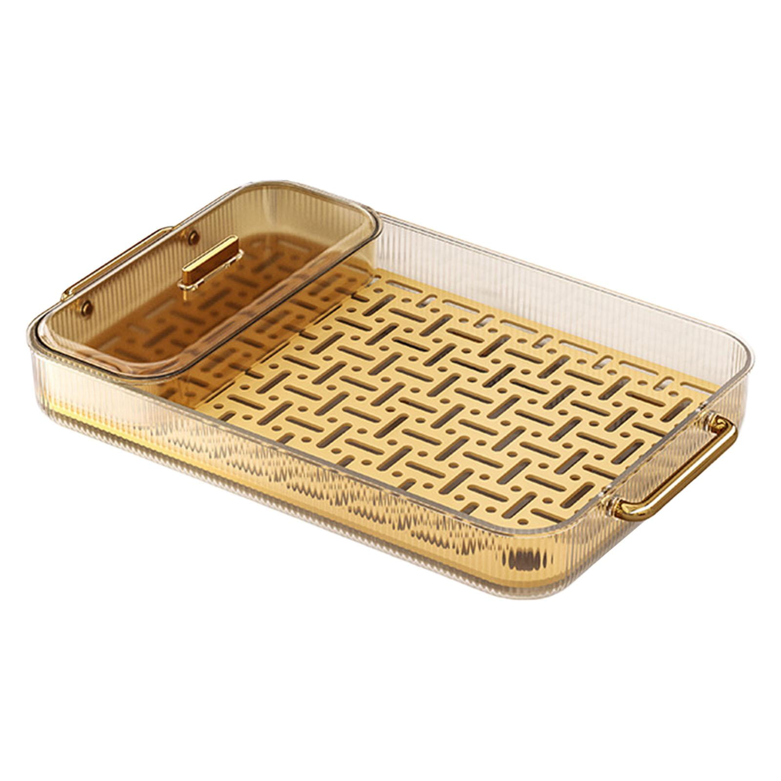 Serving Tray Fruit Dessert Tray Tea Cup Tray for Bathroom Restaurant