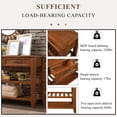 thumbnail image 5 of Royard Oaktree 42" Console Table w/2 Storage Drawers, Mid-Century Wood Entryway Sofa Table w/Shelves, 5 of 7