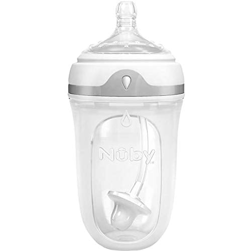 Botella de silicona Nuby Comfort 360 de 8 onzas