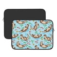 thumbnail image 2 of Pofeuu Cute Otters Print Laptop Carrying Case,13-15-Inch Laptop and Tablet, Sleek Design, Durable and Water-Repellent Fabric, Business Casual or School-13 inch, 2 of 8