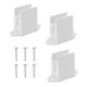 thumbnail image 4 of Paquete de 3 herrajes para soporte de manivela para accesorios de varilla de 0,51 pulgadas, resistentes, 1,7 x 2,2 pulgadas, espaciado entre orificios, 4 of 9