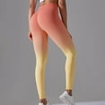 thumbnail image 2 of lcziwo Today's Sales of The Day, Workout Leggings for Women Gym Butt Lifting High Waisted Yoga Pants 2025 Fashion Gradient Print Tummy Control Running Tights Yellow L, 2 of 8