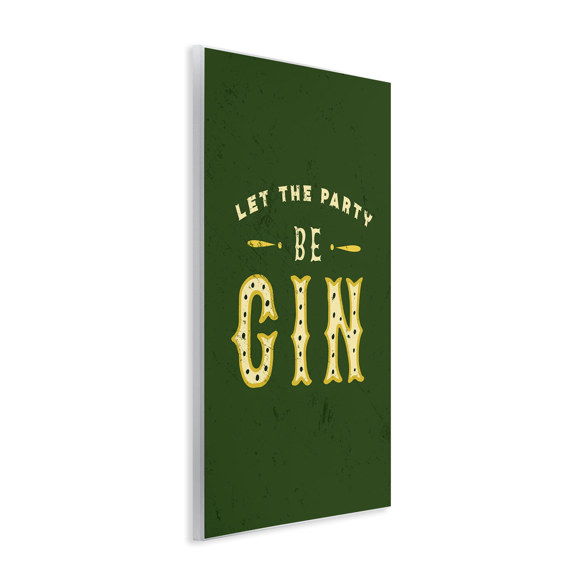 Stupell Industries Let Party Be Gin Pun Food & Beverage Painting Unframed Art Print Wall Art, 10 x 15