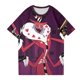 thumbnail image 4 of Hazbin Hotel Moda Casual Mujer Impreso Manga Corta Cuello Redondo Pullover Tops Morado/3XL, 4 of 6