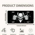 thumbnail image 2 of Fist skull Front License Plate, Funny Standard Plates Personalized Novelty Decorative For Men/Women/Boys/Girls Car 6×12 Inch, 2 of 7