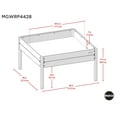 thumbnail image 3 of Miracle-Gro 4 x 4 x 2.3 ft Wrangler Brown/Cedar Wood Raised Garden Planter, 3 of 11