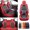 Black & Red, variant on For Kia Sportage Car Seat Cover 5 Seats, Deluxe PU Leather 5 Seats Auto Front Rear Cushion Protector Full Set for Forte, K900, Niro, Rondo Beige