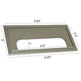 thumbnail image 3 of eHemco Office Computer Desk in Light Gray Top and Metal Frame Base in Black, 30 Inches Height, 3 of 7