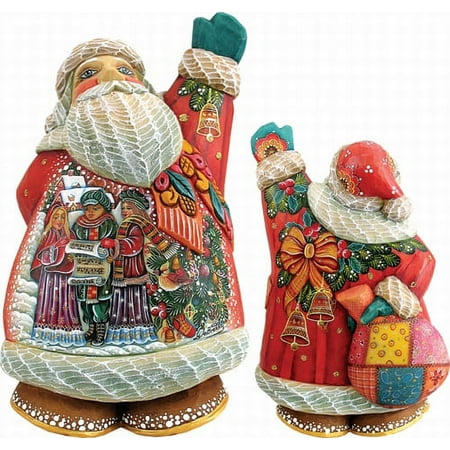 G.Debrekht 516512 Derevo Collection Christmas Chorus Santa 6 in.