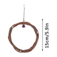 thumbnail image 3 of Natural Parrot Stand Play Gym Activity Center for Conures Lovebirds Small Birds Decoration, 3 of 6