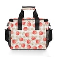 thumbnail image 7 of FORMRS Insulated Cooler Bag 24 Cans Capacity Soft Leakproof Lunch Box with Side Pockets, Apple Plaid Pattern, 7 of 7