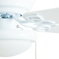 thumbnail image 6 of Prominence Home Benton 52" White Low Profile Ceiling Fan with Light, 6 of 15