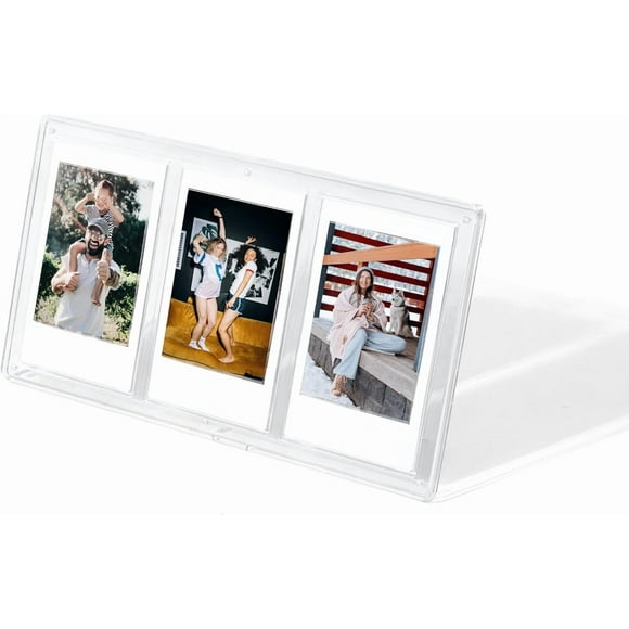 shiyou-3 Grids Clear Mini Photo Vertical Frame for Polaroid Fujifilm Instax Mini 8 9 11 12 EVO/NONS SL42 SL645 Instant Films.