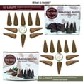 thumbnail image 3 of TRUMIRI Incense Cones - Combo Pack of 20 Cone Incense - 10 Dragons Blood + 10 Sandalwood - Insence Cones - Incense Cones Scented - Cone Incense Scents - Insense Cones - Incent Cone, 3 of 9