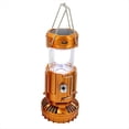 thumbnail image 1 of Linterna Solar con Luz y Ventilador - Lámpara de Camping Portátil, Plegable y Recargable, 6 en 1, con Ventilador y Estación de Carga, Color Dorado, 1 of 10