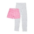 thumbnail image 4 of Catherne Malandrino Girls Short Sleeve Top, Pant and Shorts with Bonus Scrunchie 4-Piece Pajama Set, Sizes 4-16, 4 of 4