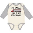 thumbnail image 3 of Inktastic Truck Driver Uncle for Nephew Boys or Girls Long Sleeve Baby Bodysuit, 3 of 5