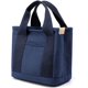 thumbnail image 3 of Xiao Hua Bolso de mano de lona de gran capacidad con múltiples bolsillos, tipo bandolera, para mujer, hecho a mano en Japón, color azul marino., 3 of 3