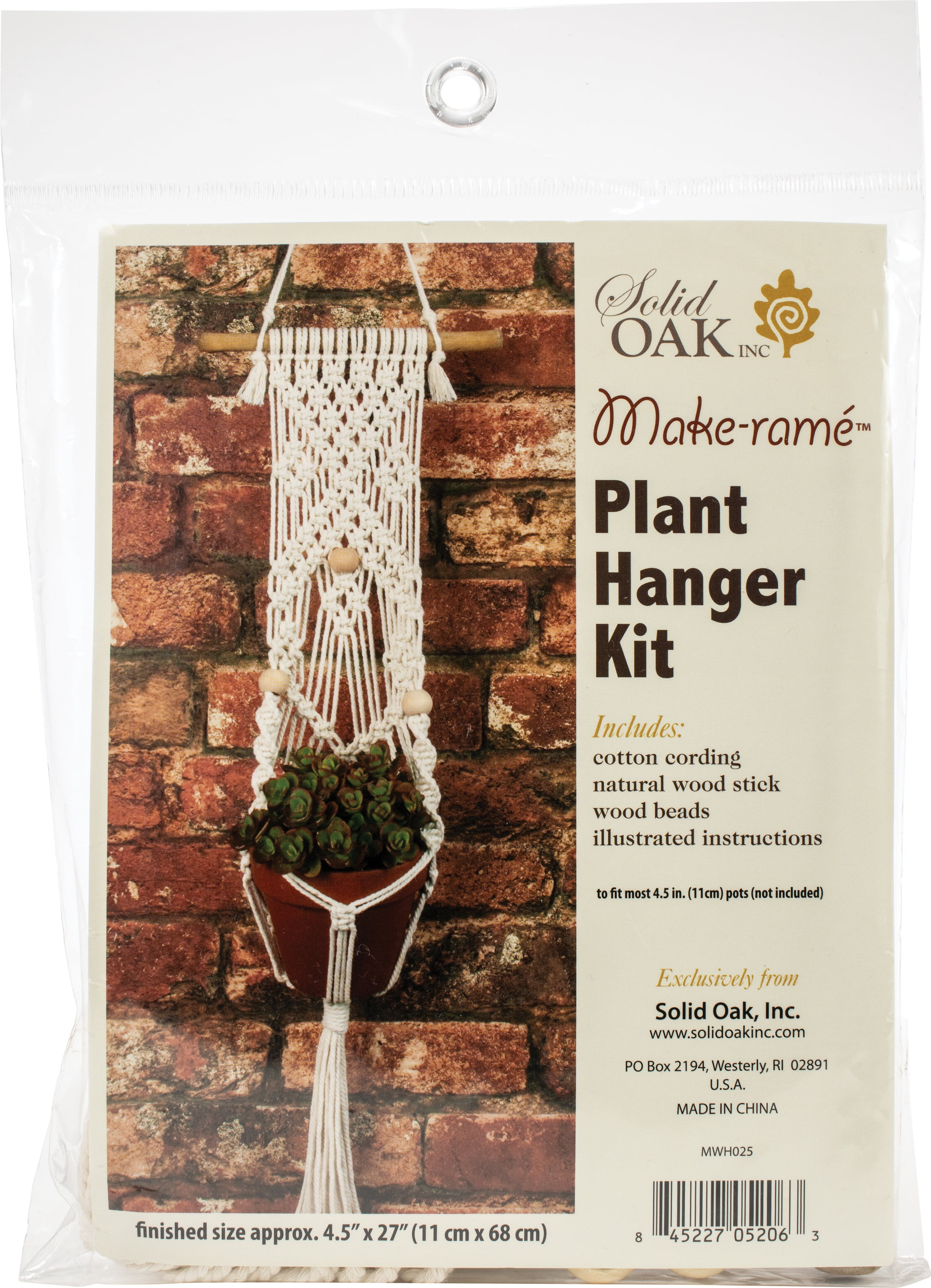 Macrame Plant Hanger Kit3 Beads