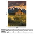 thumbnail image 4 of Shiartex Mountains Sunset Cloudy Sky Ideal Comfy Throw Blanket All Seasons Exquisite Gifts 60x80in, 4 of 6
