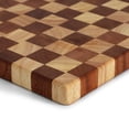 thumbnail image 5 of Elama 16x10 Checkerboard Acacia Wood and Rubber Wood Serving and Cutting Board Butcher Block, 5 of 5