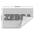 thumbnail image 3 of XMXY Woven Placemats Set of 4 PCS, Zebra Word Table Mats Washable Heat Resistant Placemats, 3 of 6