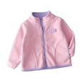 thumbnail image 2 of Bixock Toddler Girls Fleece Jackets Girls Winter Coats Kids Fleece Coat Outerwear Long Sleeve Zip Front Sport Thermal Fall Jacket for Kids 2-11Years, 2 of 6