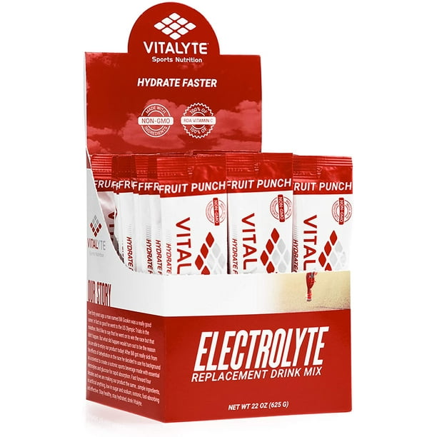 Vitalyte Electrolyte Powder Sports Drink Mix, 25 Single Serving Packets