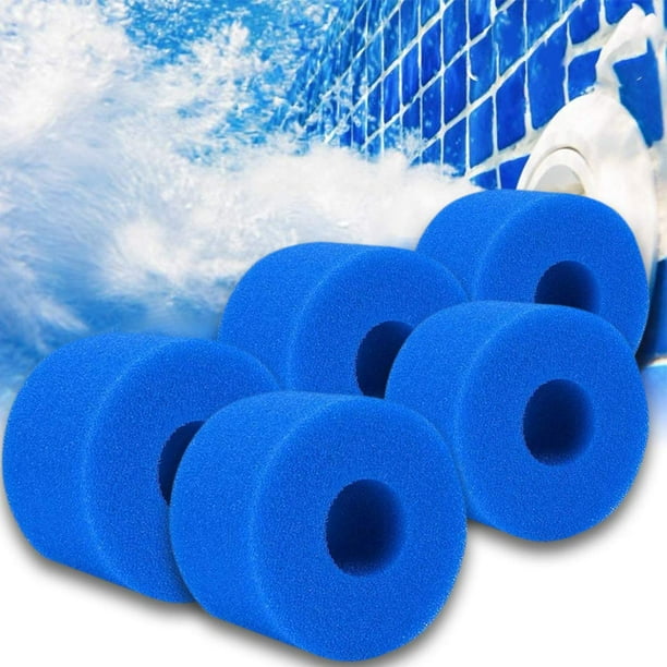 Paquete de 12 esponjas de espuma para piscina, limpiador de bioespuma lavable reutilizable, espuma para piscina Levamdar LN-1221