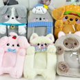 thumbnail image 2 of Plush Photocard Holder With Keychain Cartoon Photo Sleeve ID Bank Credit Card Kpop Storage, 2 of 7