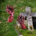 thumbnail image 4 of 2 Pack Scary Hands Lawn Stakes Halloween Decor Outdoor Garden Decor Zombie Graveyard Decor Perfect for House Party, Halloween Party, Garden Party, Outdoor Party (2D Flat), 4 of 7