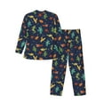 thumbnail image 2 of Kll Shells And Seaweed Sleepwear Mens Flannel Pajamas,Long Cotton Pj Set, 2 of 9