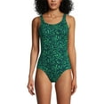 thumbnail image 3 of Lands' End Women's Chlorine Resistant High Leg Soft Cup Tugless Sporty One Piece Swimsuit, 3 of 3