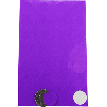 color coding labels purple round circle dots 3/4 inch 10