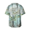 thumbnail image 4 of Goofa Vintage Rose1 Printed Men's Casual Short-sleeved Shirt,Lightweight Breathable Button-down,Summer Casual men's top,Versatile Fashion shirt-XX-Large, 4 of 7