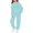 Sky Blue, variant on Girls Winter Warm Pullover Hoodie with Pants, 2 Piece Tracksuit Set, Cute New York Letter Print Jogger Sweatpants, Kids Casual Lounge Outfit 2-13 Years