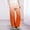 Orange, variant on Girls Baggy Pants Casual High Elastic Waist Trousers for Teen Soft Gradient Pant Blue Size 13 Years