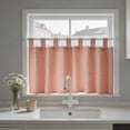 thumbnail image 4 of Durable Gingham Check Kitchen Window Valance, Rectangular Nylon Fabric Light Blocking Curtain for Kitchen Living Room Bedroom Dining Room, 39.37 X 17.72 Inches (Single Panel), 4 of 6