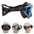 thumbnail image 3 of Gafas De Buceo, Material De Silicona Gafas De Buceo Tres Colores Disponibles Ajuste Cómodo Peso Ligero Para Bucear Para Nadar ANGGREK Azul negro, 3 of 8