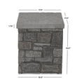 thumbnail image 4 of Bowery Hill Contemporary Steel Propane Tank Cover in Gray, 4 of 7