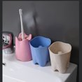 thumbnail image 4 of Billuyoard Taza De Agua Para Lavar La Boca Taza De Enjuague Bucal Para Parejas Contenedor De Almacenamiento De Cepillo De Dientes De Plástico Juegos de accesorios de baño beige, 4 of 6