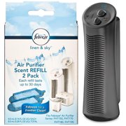 Febreze Tower Air Purifier with Linen & Sky Scent Cartridge Bundle