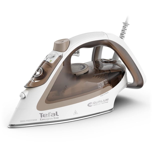 Plancha de Vapor Tefal FV5780 Mocha Blanco con Suela Durilium AirGlide y Vapor Automático