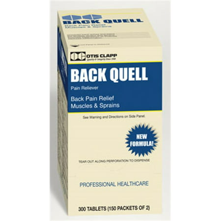 Otis Clapp 1615587 Back Quell Pain Relief Coated Tablets, 150-Packets of