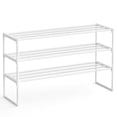 thumbnail image 1 of Estante para zapatos SONGMICS, 3 niveles, metal, 16 a 20 pares, color blanco perla, 1 of 6