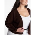 thumbnail image 4 of Terra & Sky Women’s Plus Lightweight Snug Cardigan with Long Sleeves, Sizes 0X-5X, 4 of 5