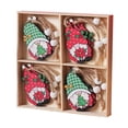 thumbnail image 1 of Decoración colgante navideña con virutas de madera, Papá Noel, muñeco de nieve, trineo, caballo, juego de manualidades, 1 of 4
