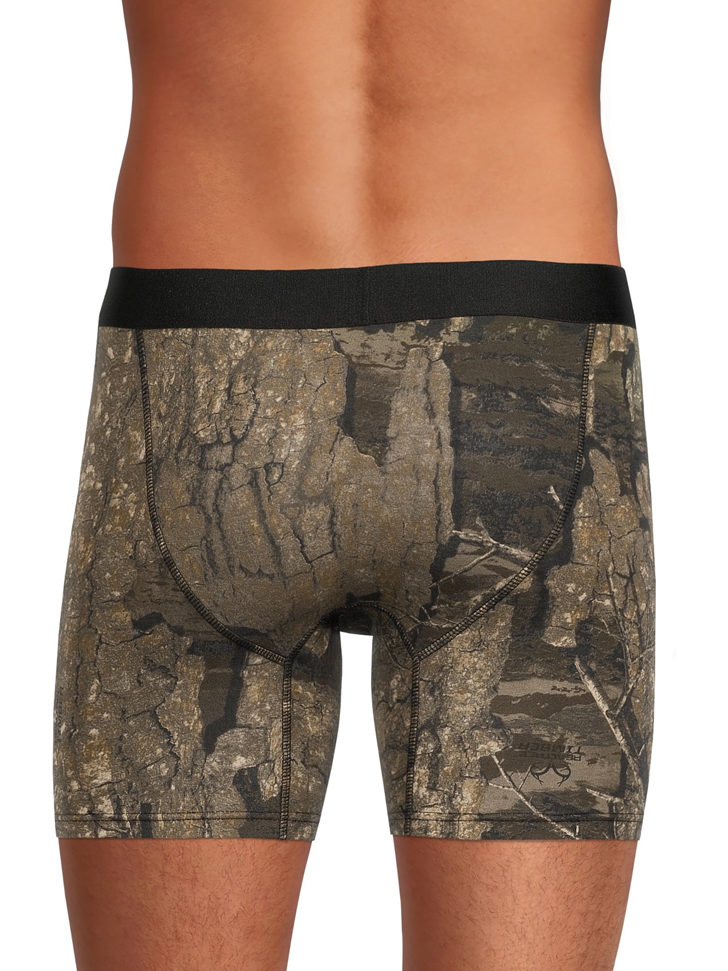 Realtree 3-Pack Adult Mens Cotton Stretch Boxer Briefs, Sizes S-XL